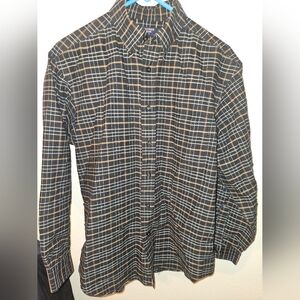 Roundtree And Yorke Mens Long Sleeve Dress Shirt Size M